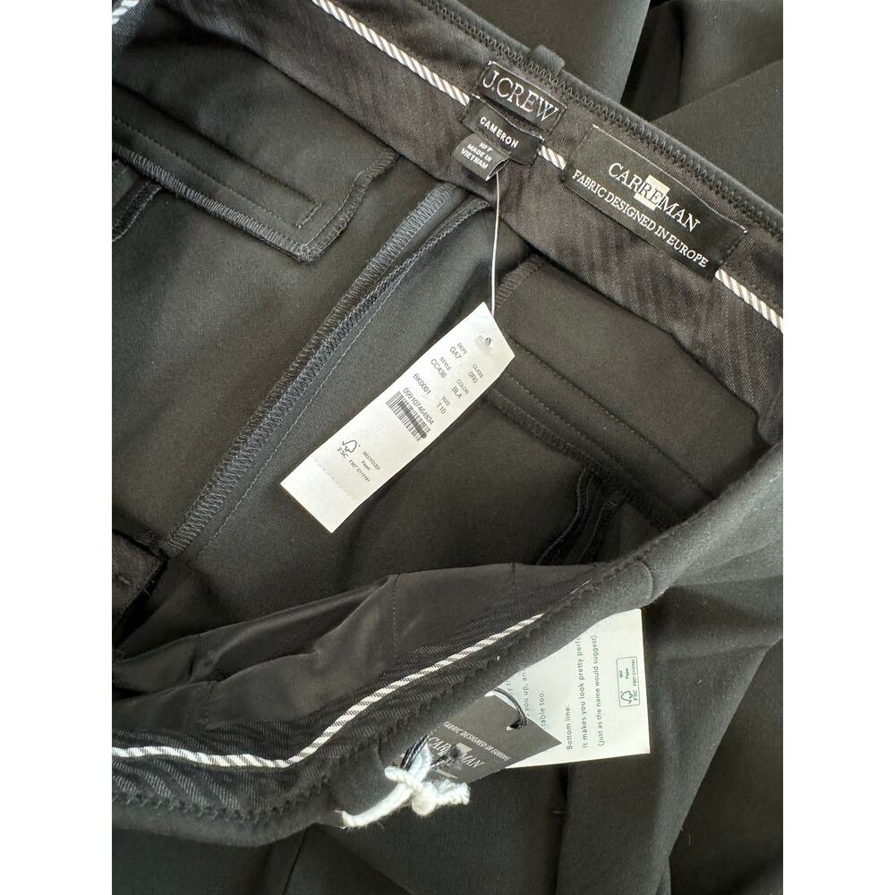J.Crew New Cameron pant in four-season stretch Black Size T10 - Picture 10 of 11